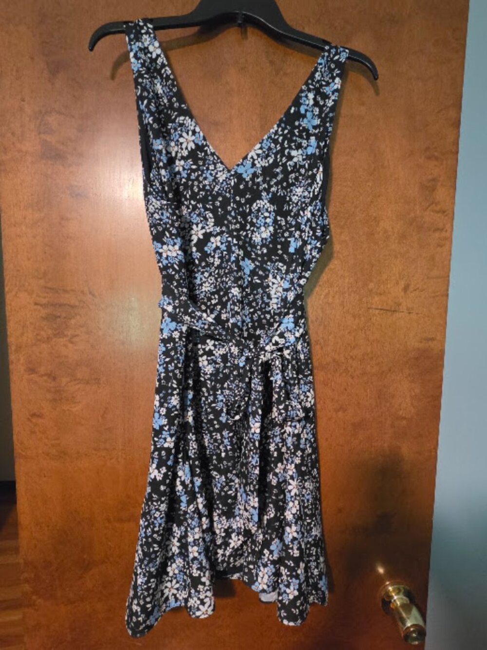 Parker Navy Floral Dress